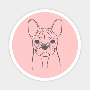 French Bulldog (Pink and Gray) Magnet